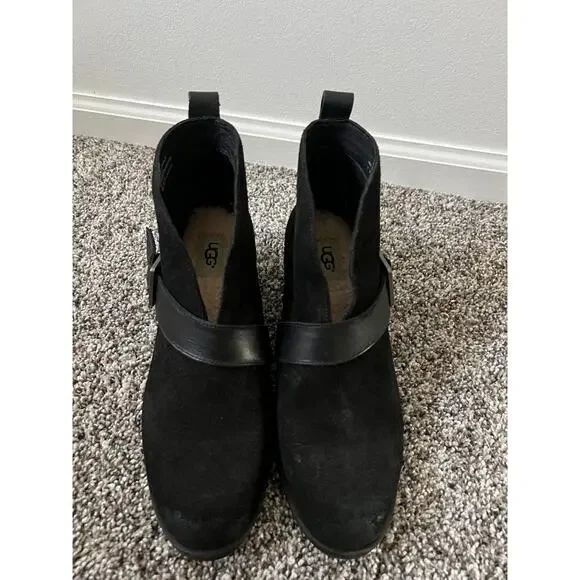 UGG wright belted ankle boots women's size 7 - Picture 4 of 7